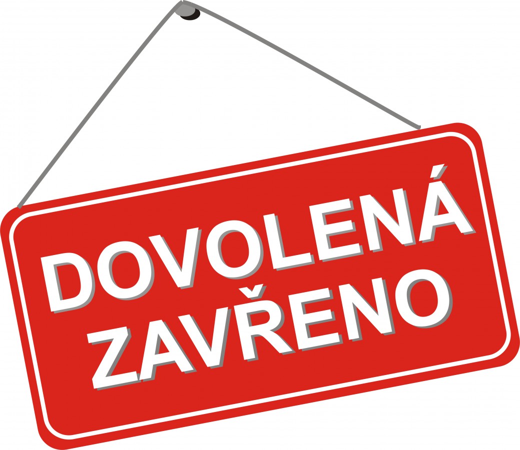 Od 17.7.2026 do 26.7.2026 ZAVŘENO