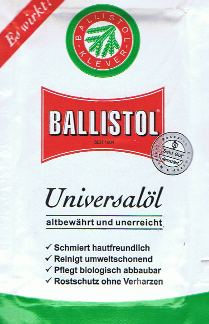 BALLISTOL olejové ubrousky na zbraně 10 kusů