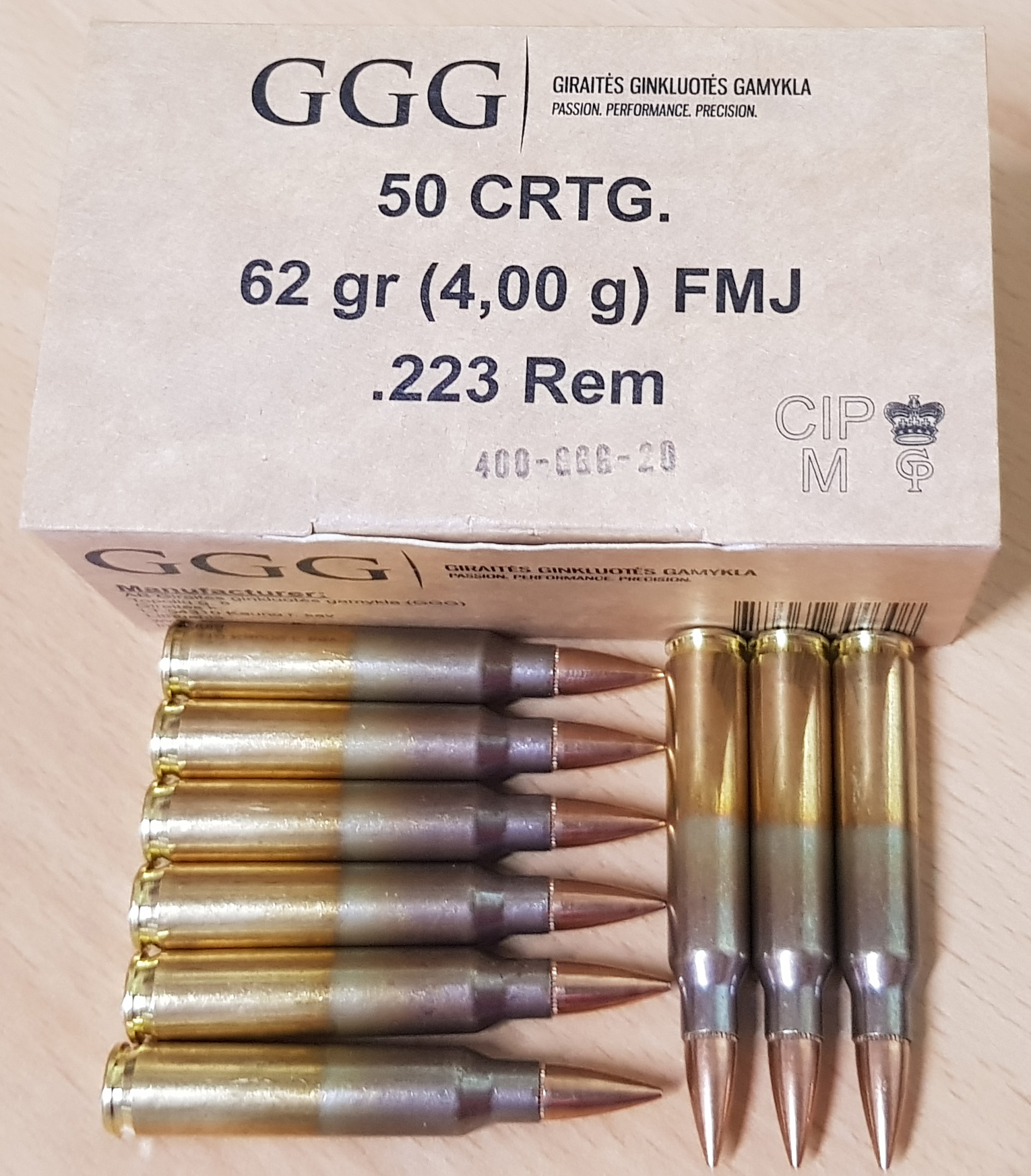 GGG 223 REM. - FMJ 62gr
