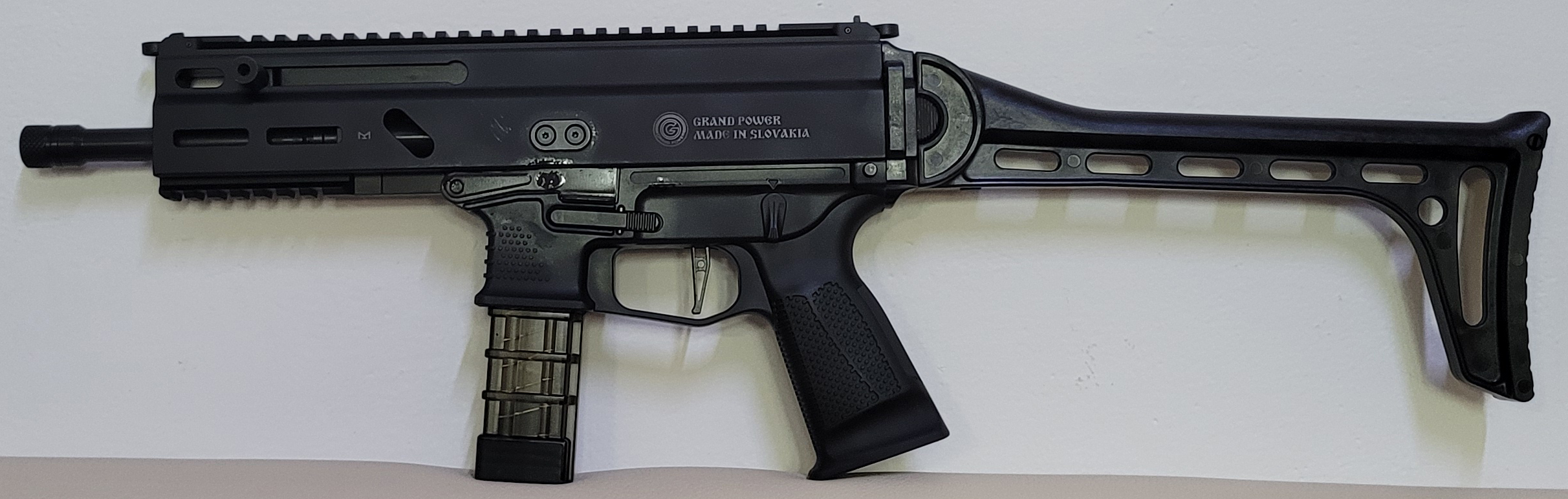 GP STRIBOG SP9 8" US Pistole samonabíjecí s pažbou