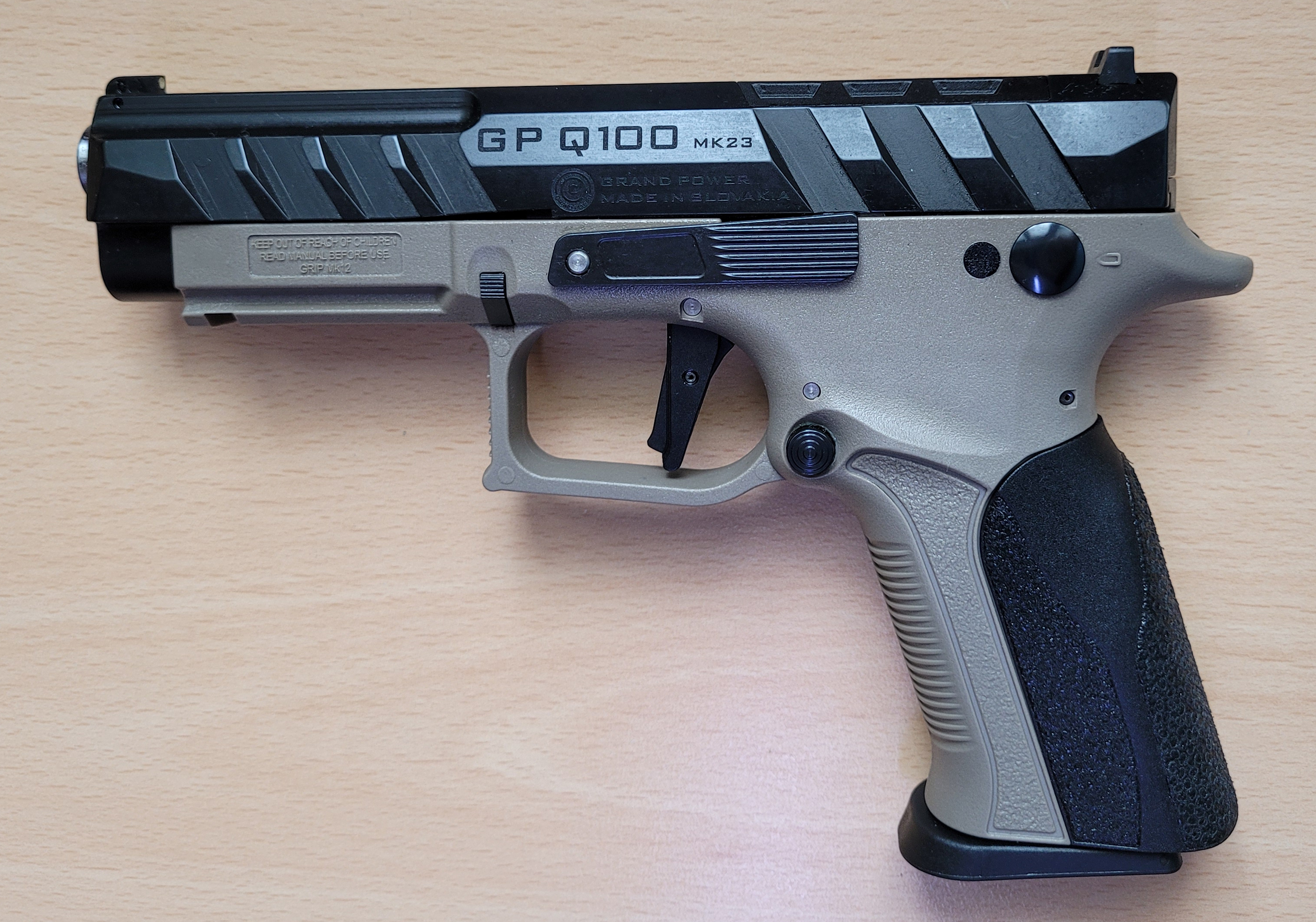 Pistole Grand Power Q100 MK23 FDE