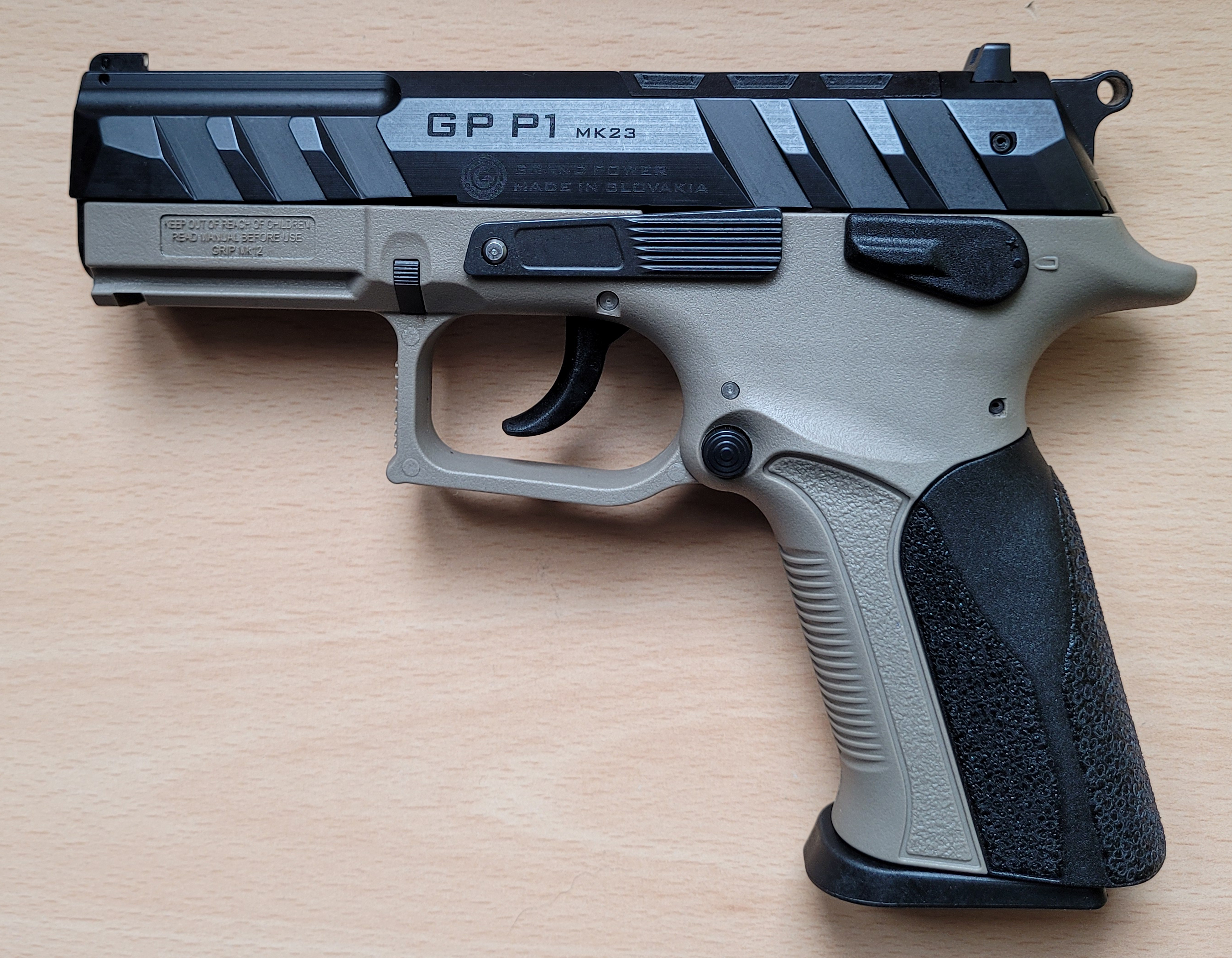 Grand Power P1 MK23 FDE