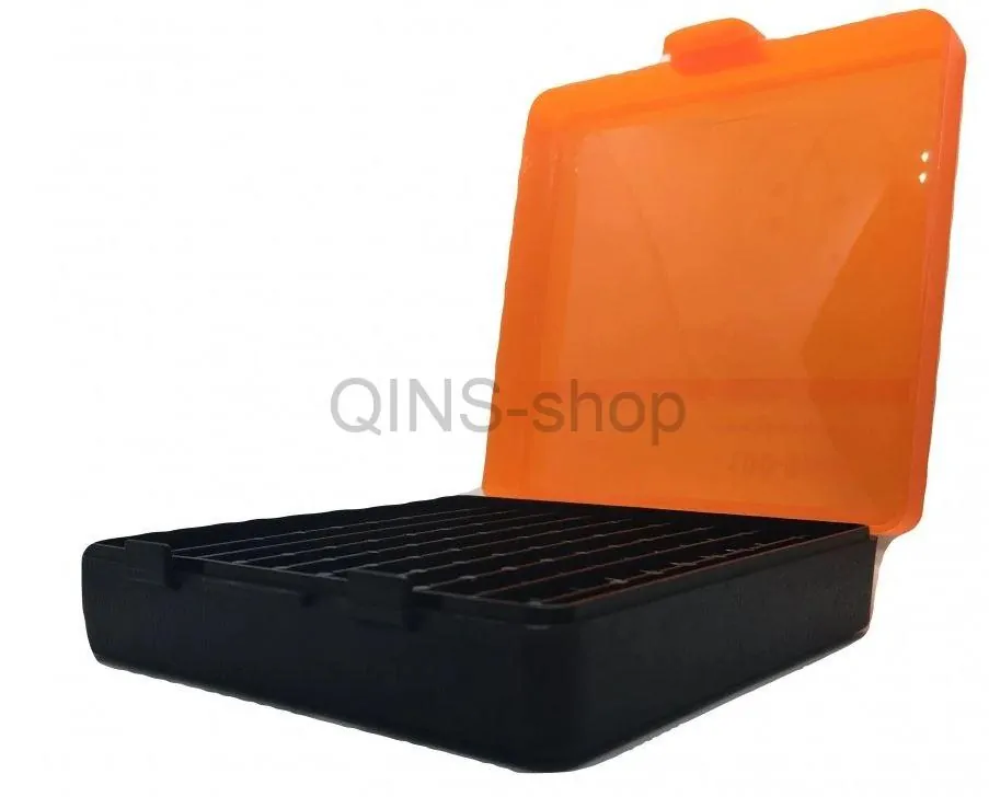 Krabička na náboje 9mm Luger 100 kusů - oranžová