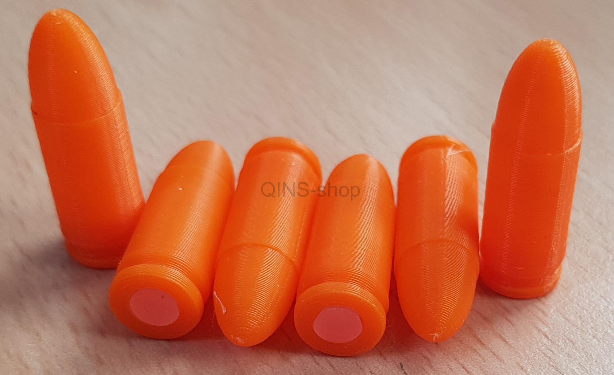 Náboj cvičný 9mm Luger plastový 3D